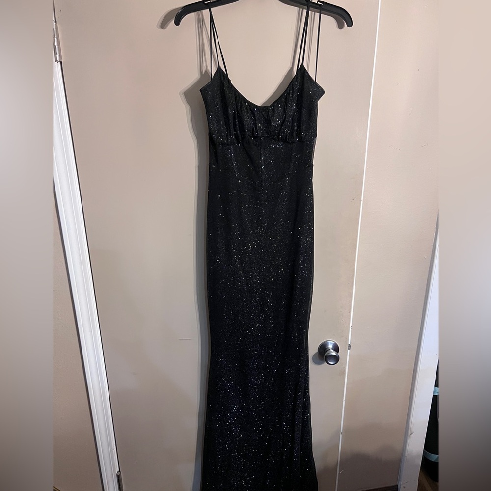 Windsor Black Sparkle Maxi Dress
